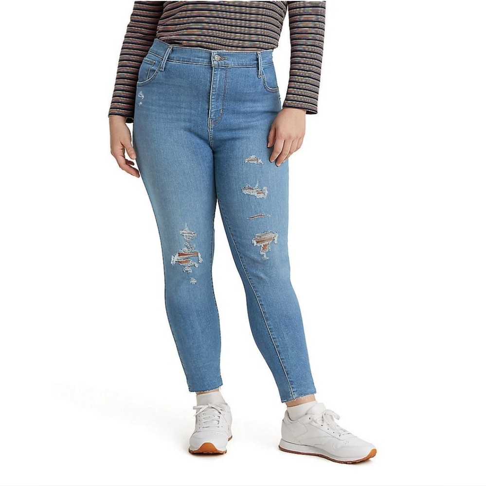 Plus Size Levi's 720 High-Rise Skinny Distressed Jeans